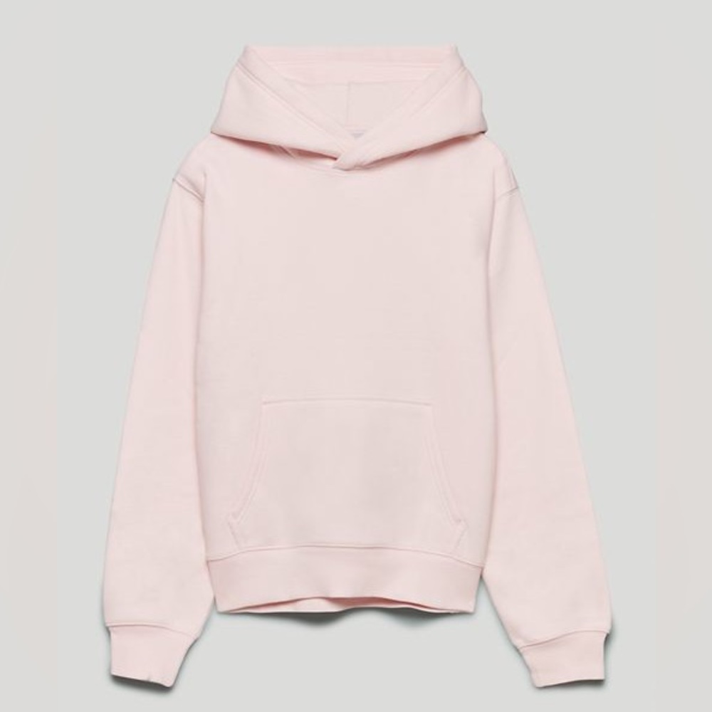 Aritzia TNA Cozy Fleece Perfect Hoodie Crystal Pink